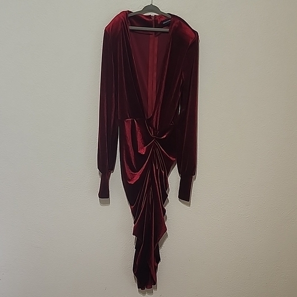 PrettyLittleThing Dresses & Skirts - Elegant Red Velvet Dress